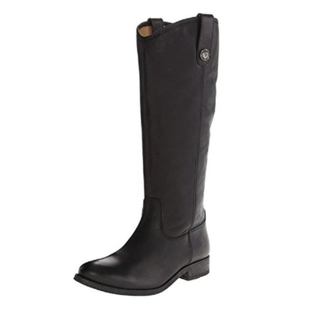 Frye Melissa Knee-high Zip Riding Moto Leather Boot